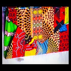 African Ankara Envelope Purse